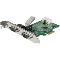 Startech.com RS232Cシリアル2ポート増設PCIeカード 16950 UART 921.4 PEX2S953LP 1個