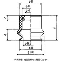 コンバム じゃばら形パッド単体 PJG-8-NE 1セット（6個）（直送品）