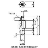 コンバム 継手なしバッファ式金具付パッド PSS-L5-PFG