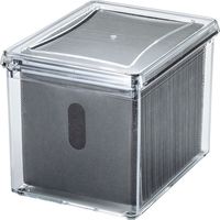 サンワサプライ ブルーレイディスク対応アクリルボックスケース（100枚収納） FCD-FBOX14CL 1セット（50枚入り）（直送品）
