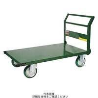 トラスコ中山 TRUSCO 鋼鉄製運搬車 1トン 900X600 緑 SH10-2 1台 818-5169（直送品）