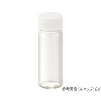 ねじ口瓶（無色）+PPキャップ（白）+PTFEシリコンパッキン 組合せセット 100組入 S-08 250083 62-9975-08（直送品）