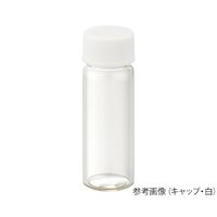 ねじ口瓶（無色）+メラミンキャップ（白）+シリコンゴムパッキン 組合せセット 100組入 S-5 250149 62-9979-92（直送品）