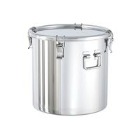 日東金属工業 折りたたみ取っ手付密閉容器(クリップ式/FKM) 70L CTHF-43H/PFA 1個 63-1207-90（直送品）