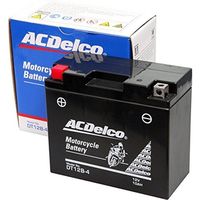 【二輪車用品】ACデルコ（ACDELCO） シールド型 バイク用バッテリー[ 液入充電済 ] DT12B-4 1個（直送品）