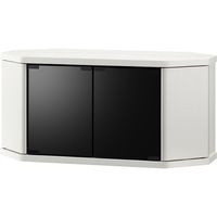 【軒先渡し】朝日木材加工 コーナーテレビ台 ラシーヌ 幅790×奥行390×高さ390mm ホワイト RCA-800AV-WH 1台（直送品）