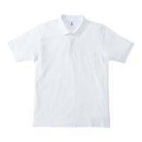 ボンマックス ポケット付きCVC鹿の子ドライポロシャツ　MS3114-15　ホワイト　GM　1枚（直送品）