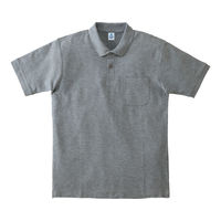 ボンマックス ポケット付きCVC鹿の子ドライポロシャツ　MS3114-2　杢グレー　GS　1枚（直送品）