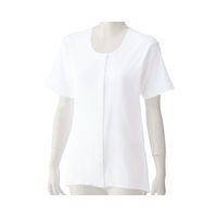 ケアファッション 3分袖乾燥機対応ホックシャツ 01924 ホワイト