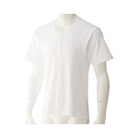 ケアファッション 半袖乾燥機対応ホックシャツ 01908 ホワイト