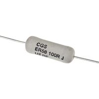 TE Connectivity 巻線 抵抗器 7W 100Ω ±5％， ER58100RJT（直送品）