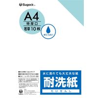 【クリーニング用品】石井文泉堂　耐洗紙　A4サイズ　若草色（無地） 1セット(50枚入)（直送品）