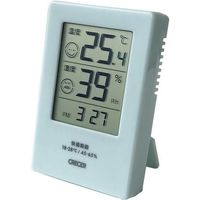 デジタル時計付き温湿度計　Facy　ブルー CR-2600B 1台 クレセル（直送品）