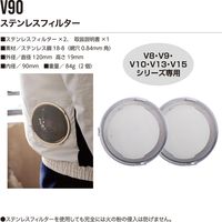 HOOH ステンレスフィルター V90 村上被服 1セット（4個入）（直送品）