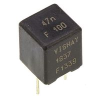 ビシェイ Vishay ポリプロプレンコンデンサ（PP），63 ac、100 V dc
