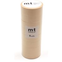 カモ井加工紙 mt マスキングテープ 8P（8巻セット） パステルマリーゴールド[幅15mm×7m] MT08P486 1個