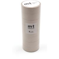 カモ井加工紙 mt マスキングテープ 8P（8巻セット） パステルココア[幅15mm×7m] MT08P496 1個