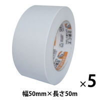 【ガムテープ】 カラークラフトテープ No.500WC 幅50mm×長さ50m 白 積水化学工業 1セット（5巻入）