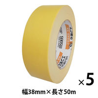 【ガムテープ】 カラークラフトテープ No.500WC 幅38mm×長さ50m 黄 積水化学工業 1セット（5巻入）