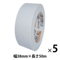 【ガムテープ】 カラークラフトテープ No.500WC 幅38mm×長さ50m 白 積水化学工業 1セット（5巻入）