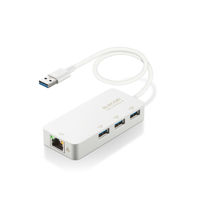 LANアダプター 有線 タイプA Giga USBハブ付 (USB-A×3) ホワイト EDC-GUA3H2-W エレコム 1個