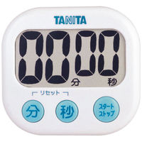 タニタ（TANITA）でか見えタイマー100分計　ホワイト キッチンタイマー　1個（わけあり品）