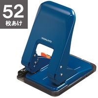 コクヨ 2穴パンチ ラクアケ 52枚あけ ブルー PN-G52B（わけあり品）