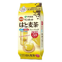 【水出し可】伊藤園 ワンポット はと麦茶 エコティーバッグ 1袋（50バッグ入）