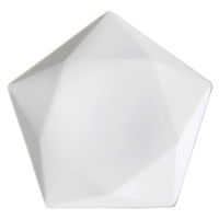 陶雅 変形皿 アポロ白18プレート [4個入] tga-0218-175（直送品）