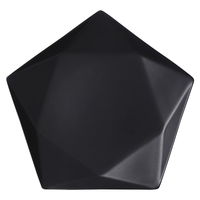 陶雅 変形皿 アポロ黒18プレート [4個入] tga-0218-194（直送品）
