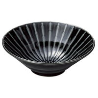 陶雅 盛鉢 黒影6.5寸鉢 [5個入] tga-0518-003（直送品）