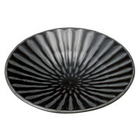 陶雅 取皿 黒影4.8寸丸皿 [9個入] tga-0518-025（直送品）