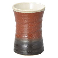 陶雅 フリーカップ 杵型焼酎カップ赤釉 [4個入] tga-2318-020（直送品）