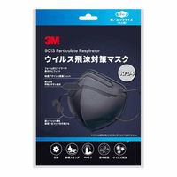 スリーエム ジャパン 3M ウイルス飛沫対策マスク ふつうサイズ 大人用 KF94BK3 黒 3枚入　1袋(3枚入)×10セット（直送品）