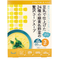 チュチュル 豆乳で仕上げた24種の緑黄色野菜の贅沢コーンスープ 18g×3袋入　1箱(3袋入)×12セット（直送品）