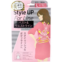 ミノウラ Style Up For Line トータルサポート バスト＆ウエストラインベルト Lサイズ ホワイト　1枚入×2セット（直送品）