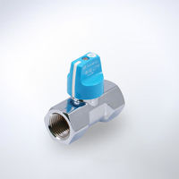 ハマイ ストレート型 ロック機能付き LPガス用可とう管ガス栓 FBS-100-15Rc 1個（直送品）