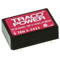 TRACOPOWER 絶縁DC-DCコンバータ Vout:±15V dc 18 → 36 V dc， 3W， TEN 3-2423（直送品）