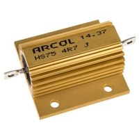 Arcol シャーシ取り付け抵抗器，75W，4.7Ω，±5％ HS75 4R7 J 1個（直送品）