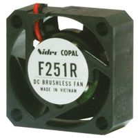 日本電産コパル電子 軸流ファン 電源電圧:12 V dc， DC， 25 x 10mm， F251R-12LLC（直送品）