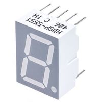Broadcom LEDディスプレイ 単桁 赤 数字表示器 7セグメント HDSP-5551 1個（直送品）