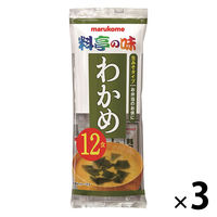 マルコメ インスタント　新即席 生みそ汁 わかめ 1セット（36食：12食入×3袋）