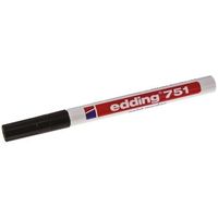edding 油性マーカー Edding 黒 1 → 2mm 751-001 1個（直送品）