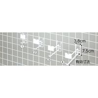 ストア・エキスプレス ネット用２段フック（直径６ｍｍ）　ホワイトＬ５ｃｍ 6470-505 1セット(10本入)（直送品）