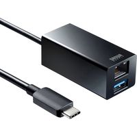 サンワサプライ USB Type-Cハブ付き ギガビットLANアダプタ USB-3TCH33BK 1個