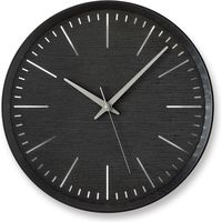 タカタレムノス Lemnos 掛け時計 フラクト 直径350×奥行40ｍｍ ブラック DFI21-07 BK 1個（取寄品）