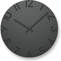 タカタレムノス Lemnos 掛け時計 カーヴド カラード 直径305×奥行42ｍｍ ブラック NTL16-07 BK 1個（取寄品）