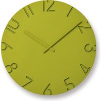タカタレムノス Lemnos 掛け時計 カーヴド カラード 直径305×奥行42ｍｍ グリーン NTL16-07 GN 1個（取寄品）