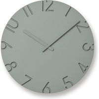 タカタレムノス Lemnos 掛け時計 カーヴド カラード 直径305×奥行42ｍｍ グレー NTL16-07 GY 1個（取寄品）