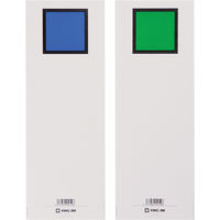 キングジム 背見出し紙　９７８Ｎ用（青／緑） セ978Nアオ 1セット（200枚:20枚×10冊）